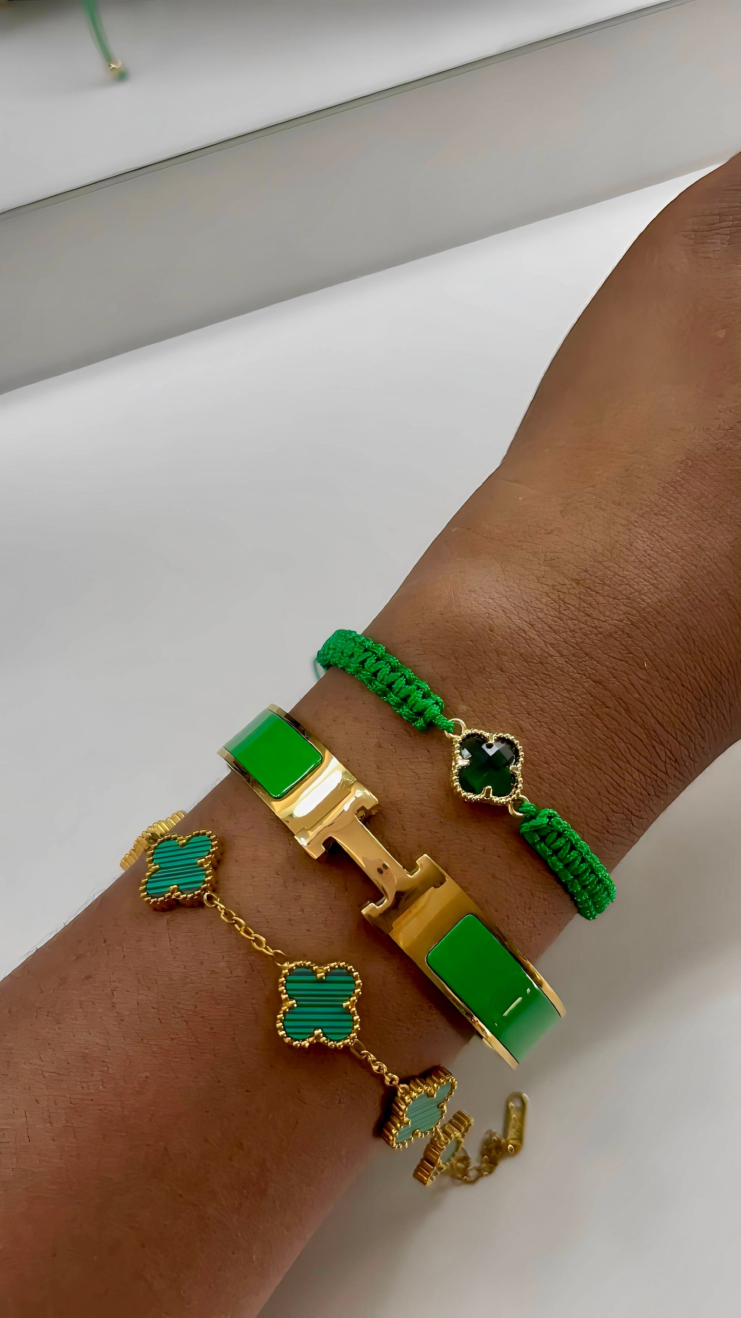 Lot de bracelets en acier inoxydable