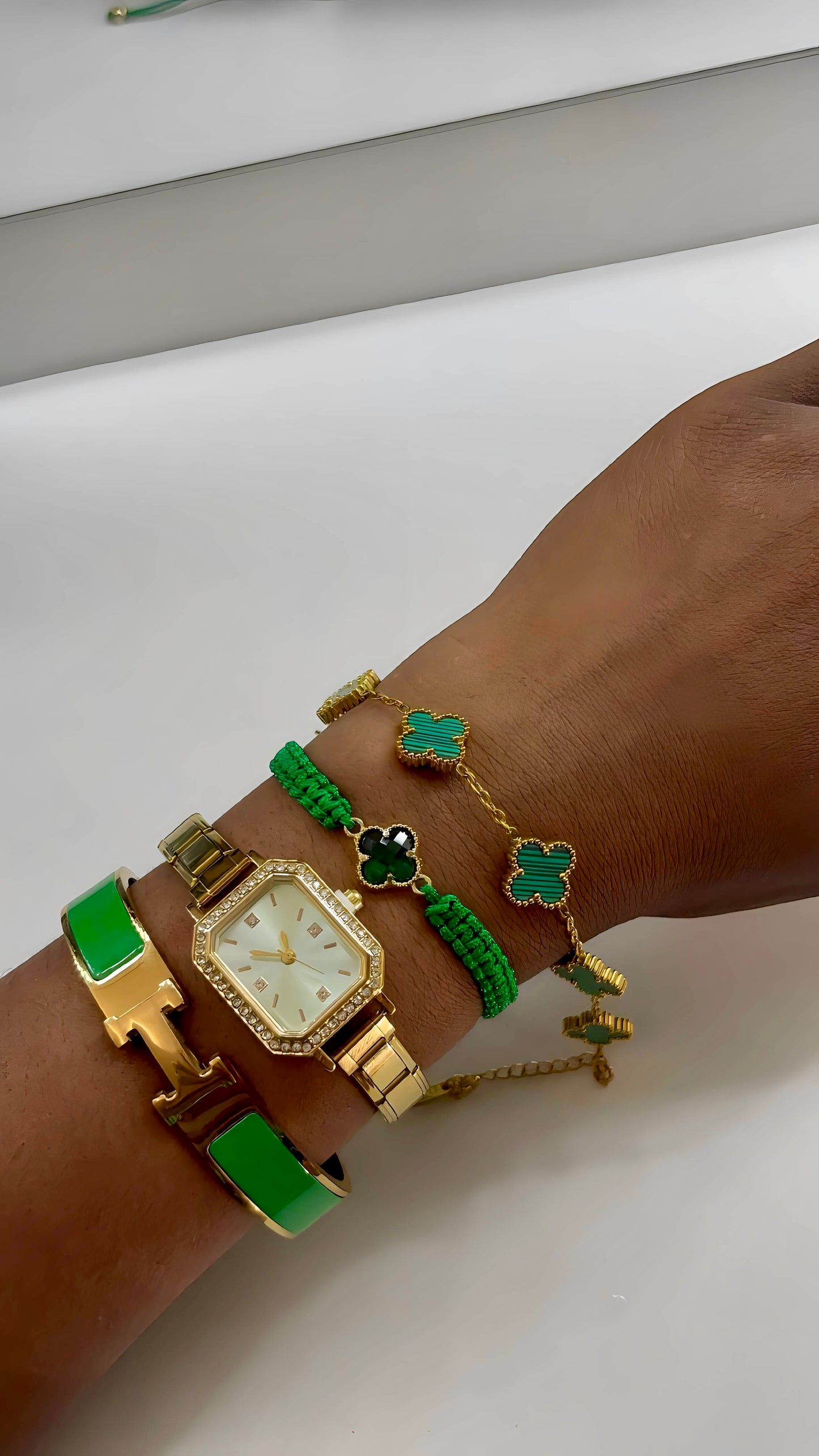 Lot de bracelets en acier inoxydable