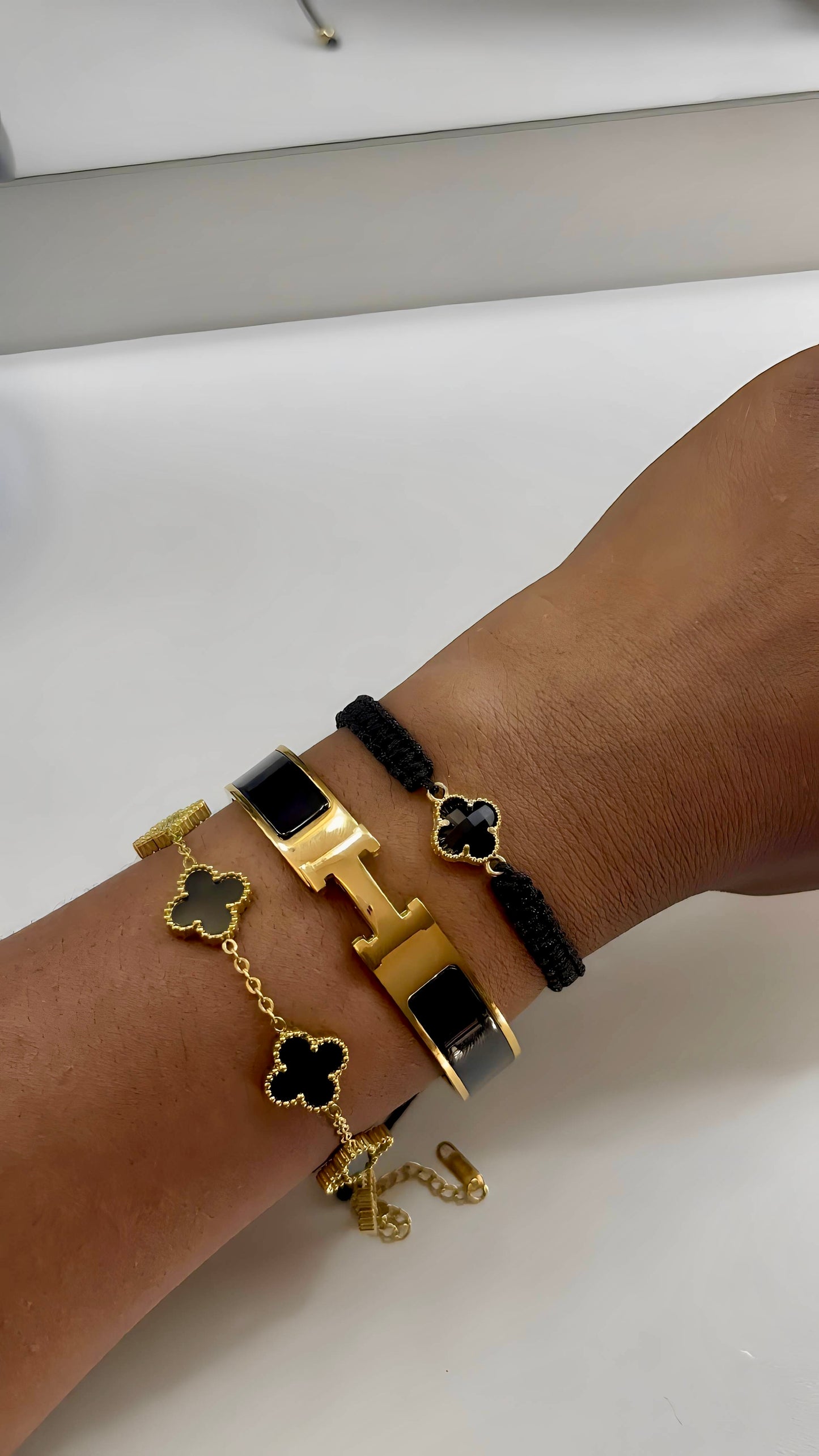 Lot de bracelets en acier inoxydable
