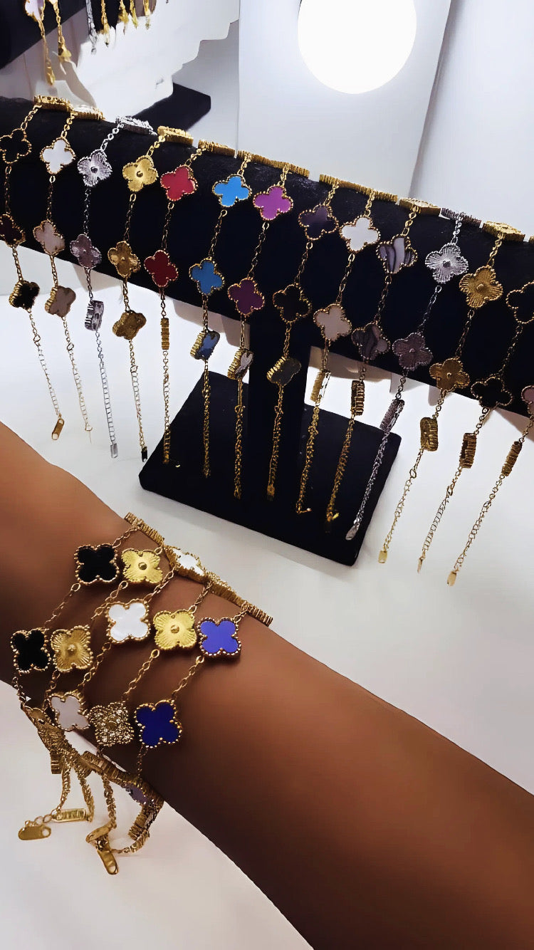 Lot de 5 bracelet en acier inoxydable