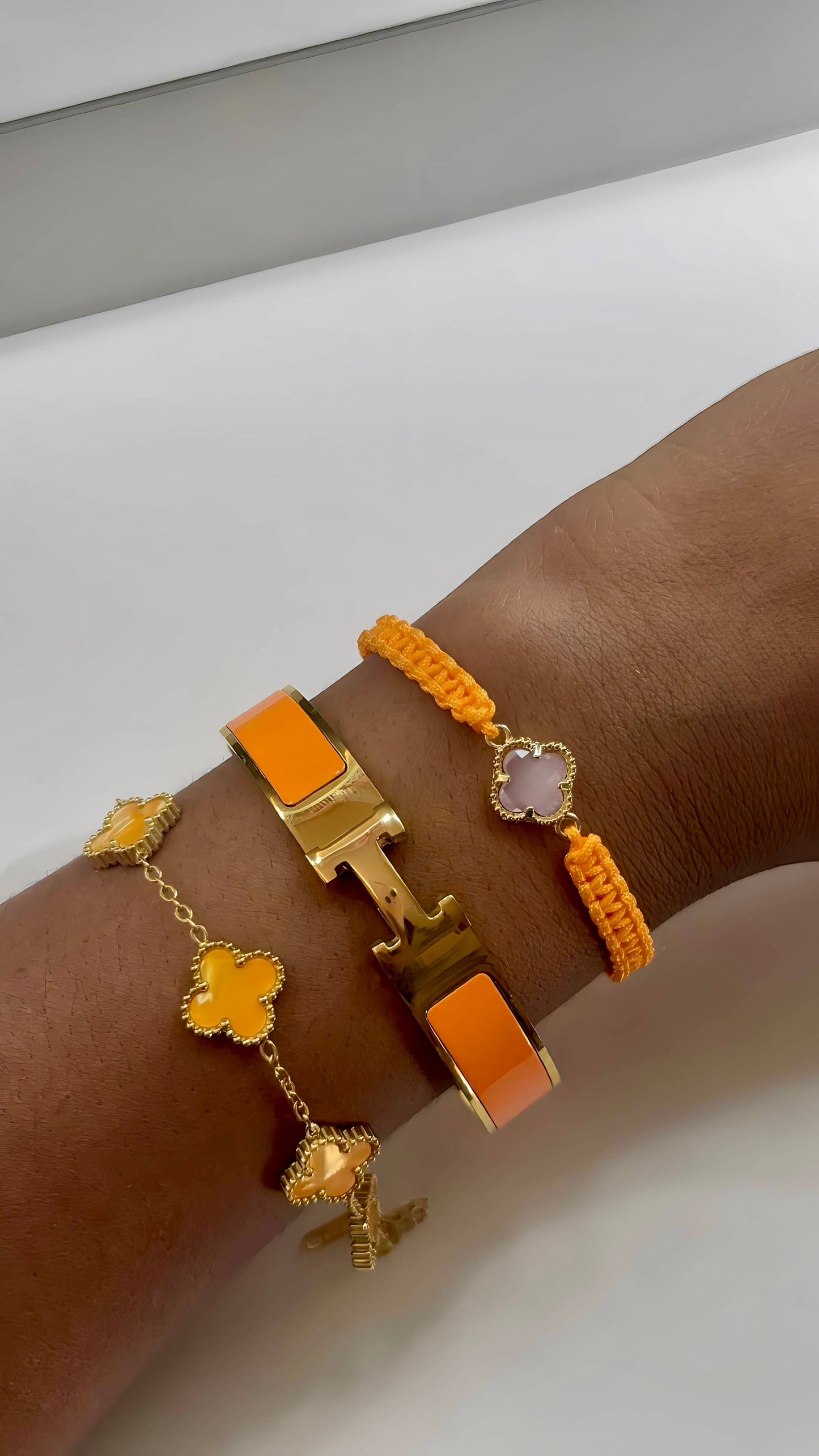 Lot de bracelets en acier inoxydable