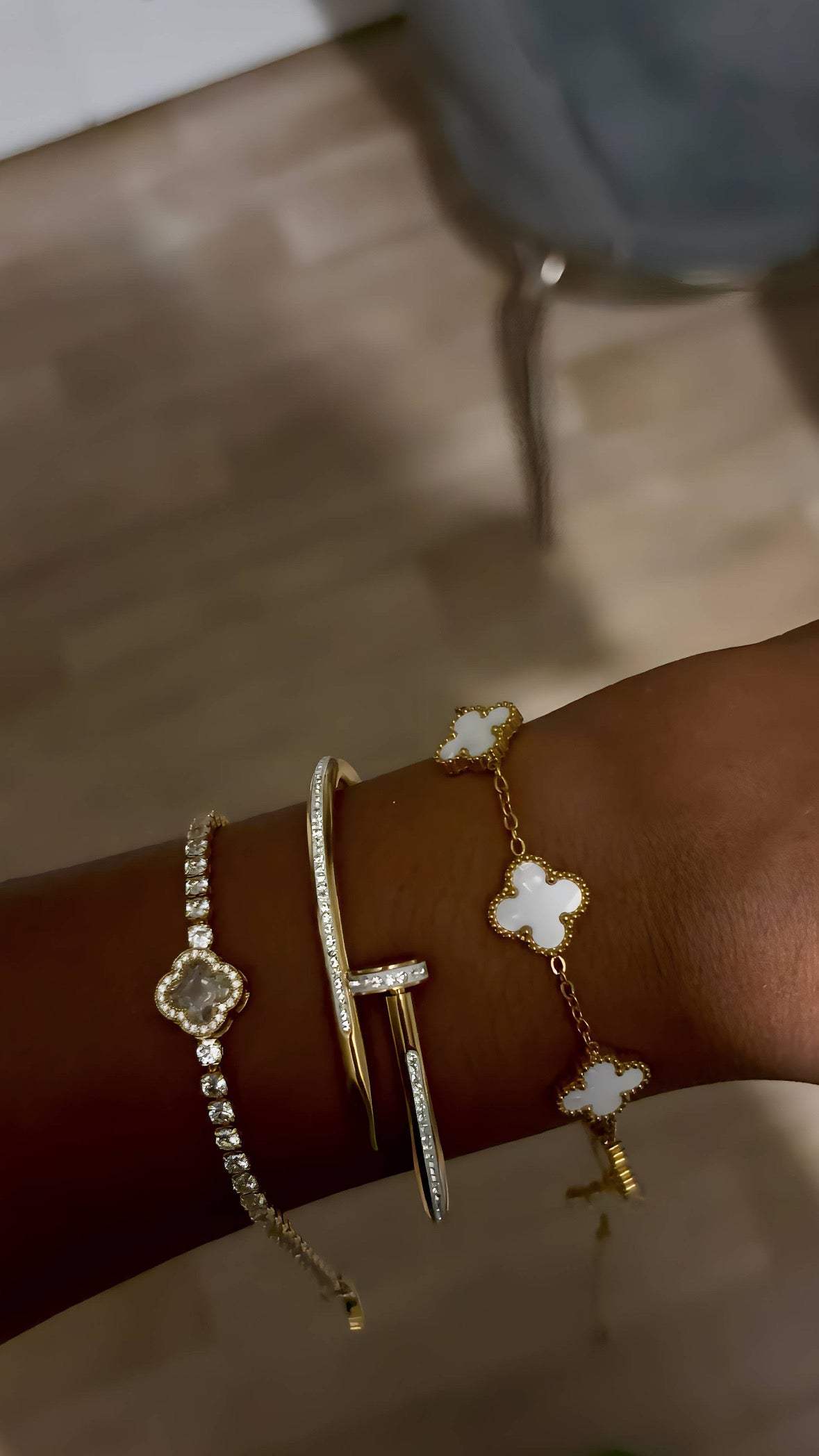 Lots de bracelets en acier inoxydable