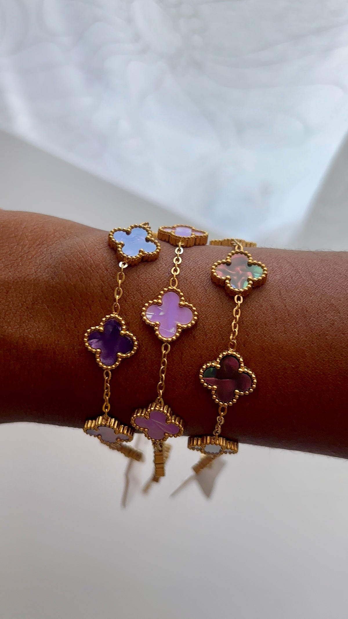 Lot de 3 bracelets en acier inoxydable