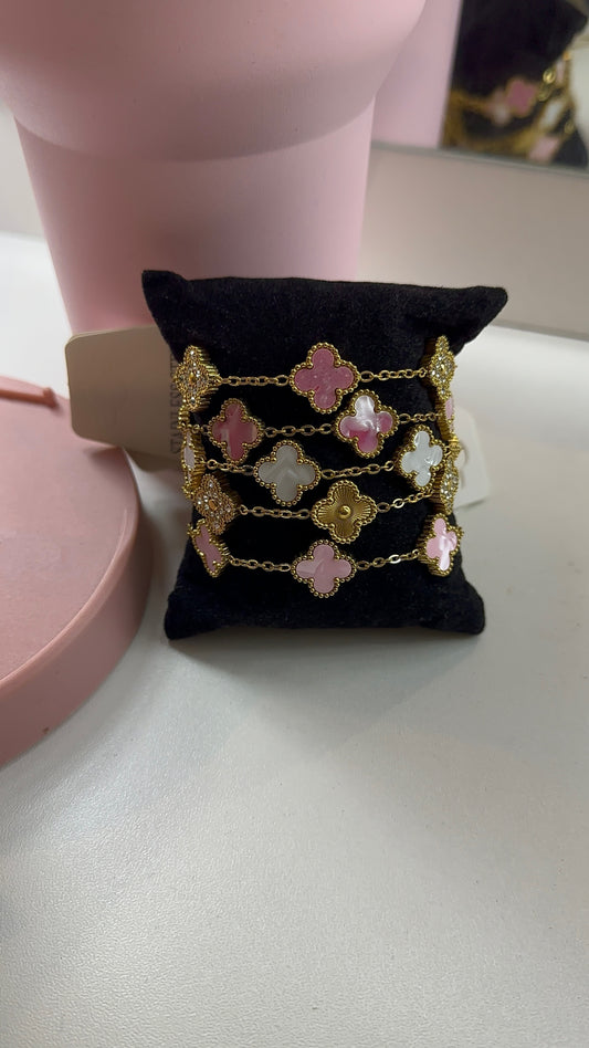 Lot de 5 bracelet en acier inoxydable