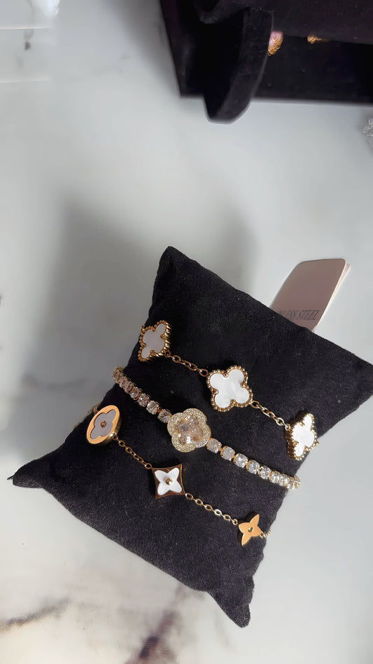 Lot de bracelets en acier inoxydable