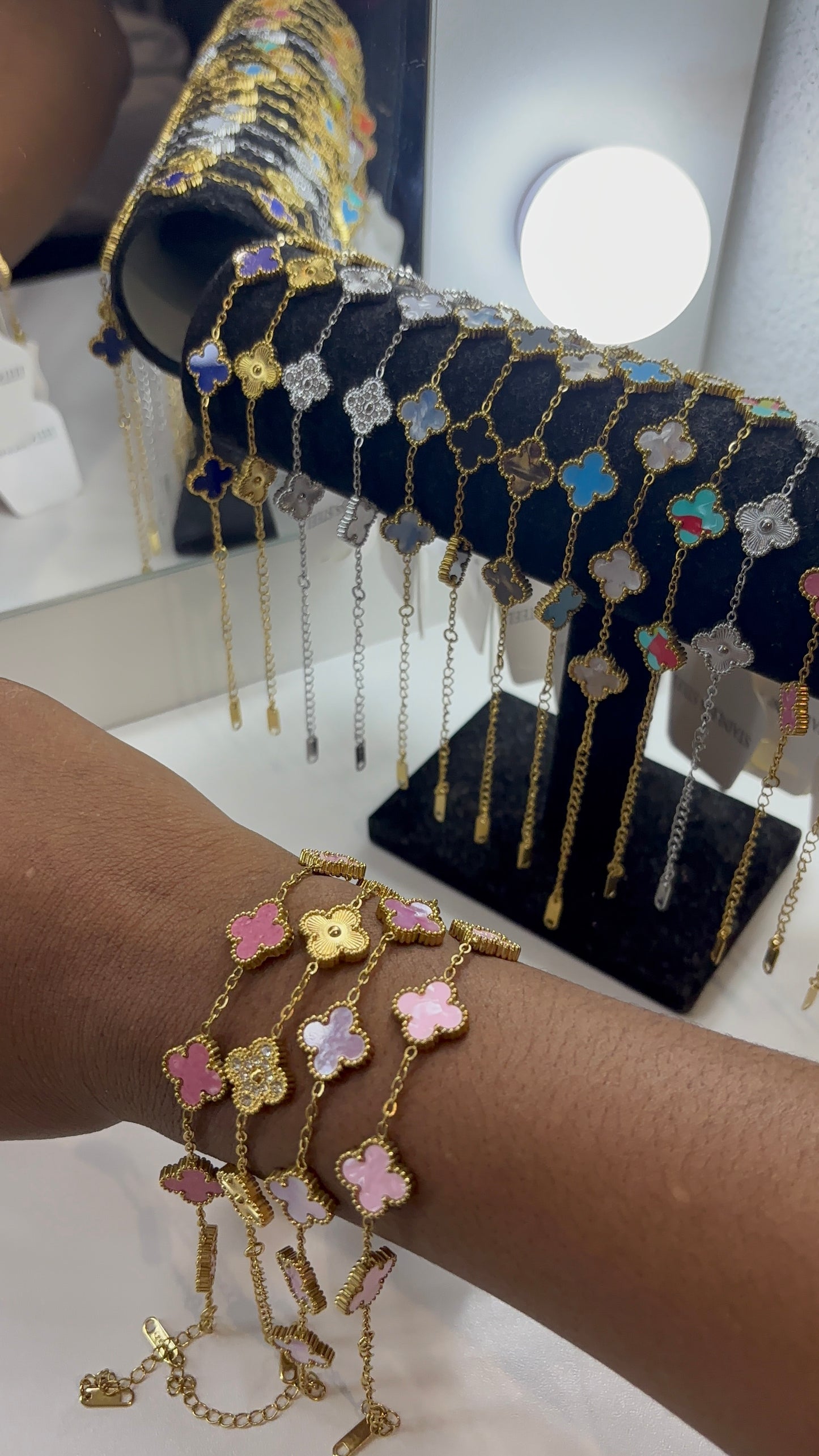 Lot de bracelets en acier inoxydable