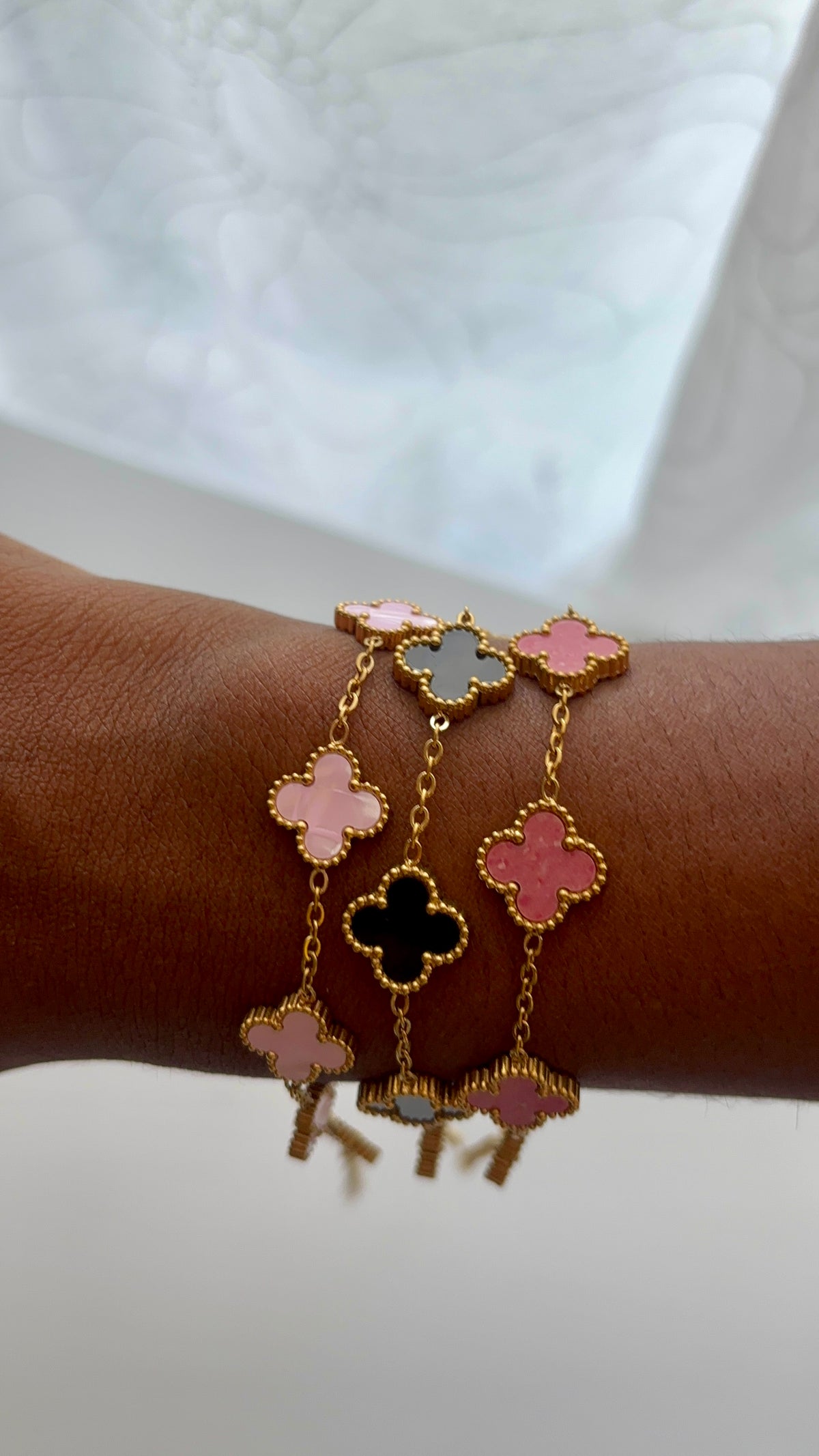 Lot de 3 bracelets en acier inoxydable