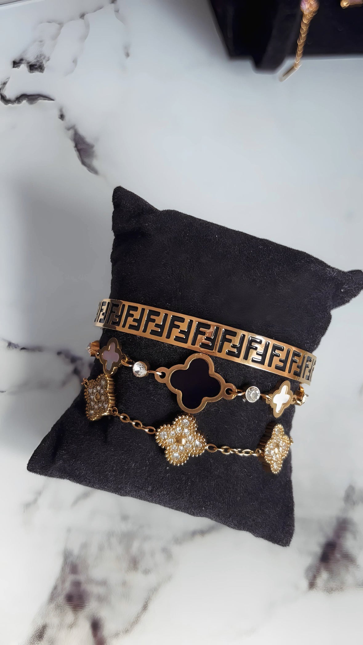 Lot de bracelet en acier inoxydable
