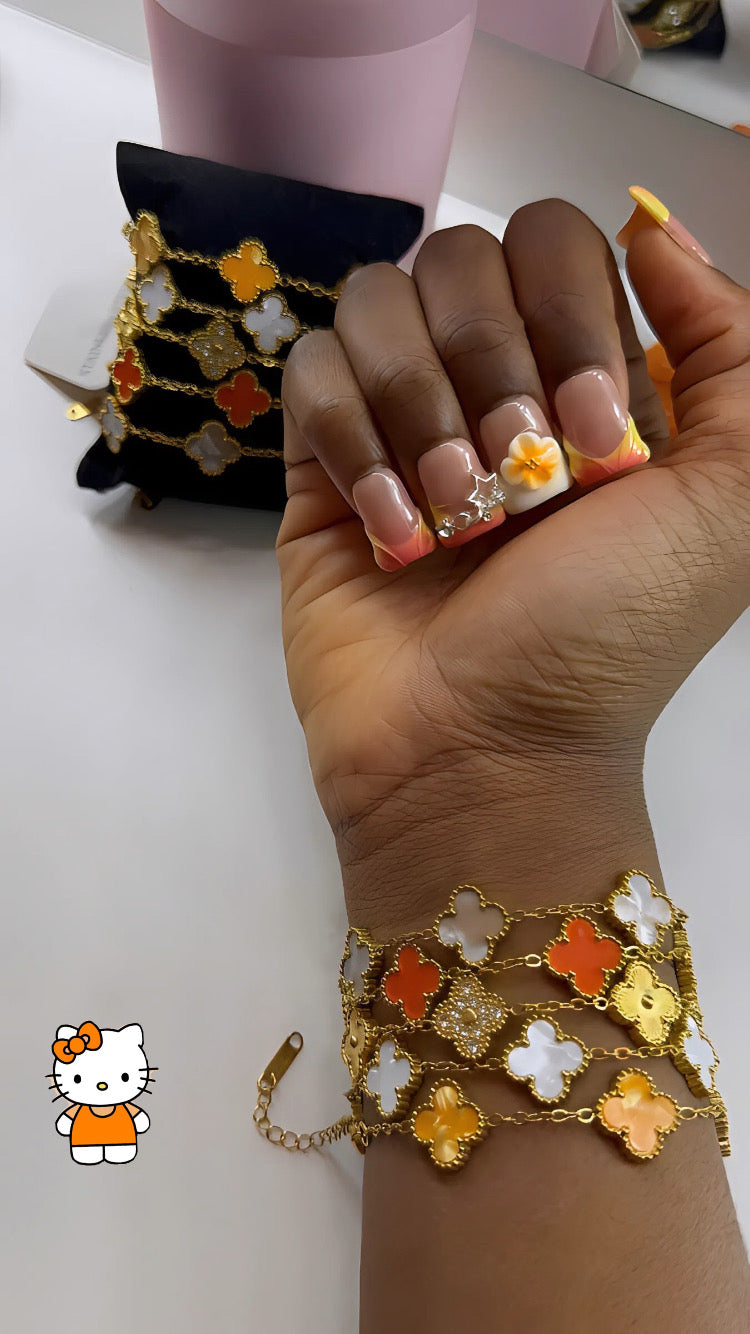 Lot de 5 bracelet en acier inoxydable