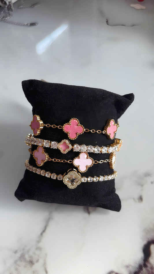 Lot de bracelets en acier inoxydable