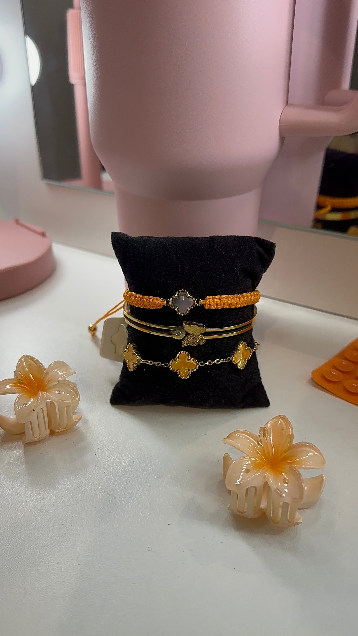 Lot de 3 bracelets en acier inoxydable