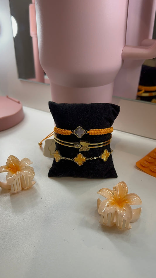 Lot de 3 bracelets en acier inoxydable