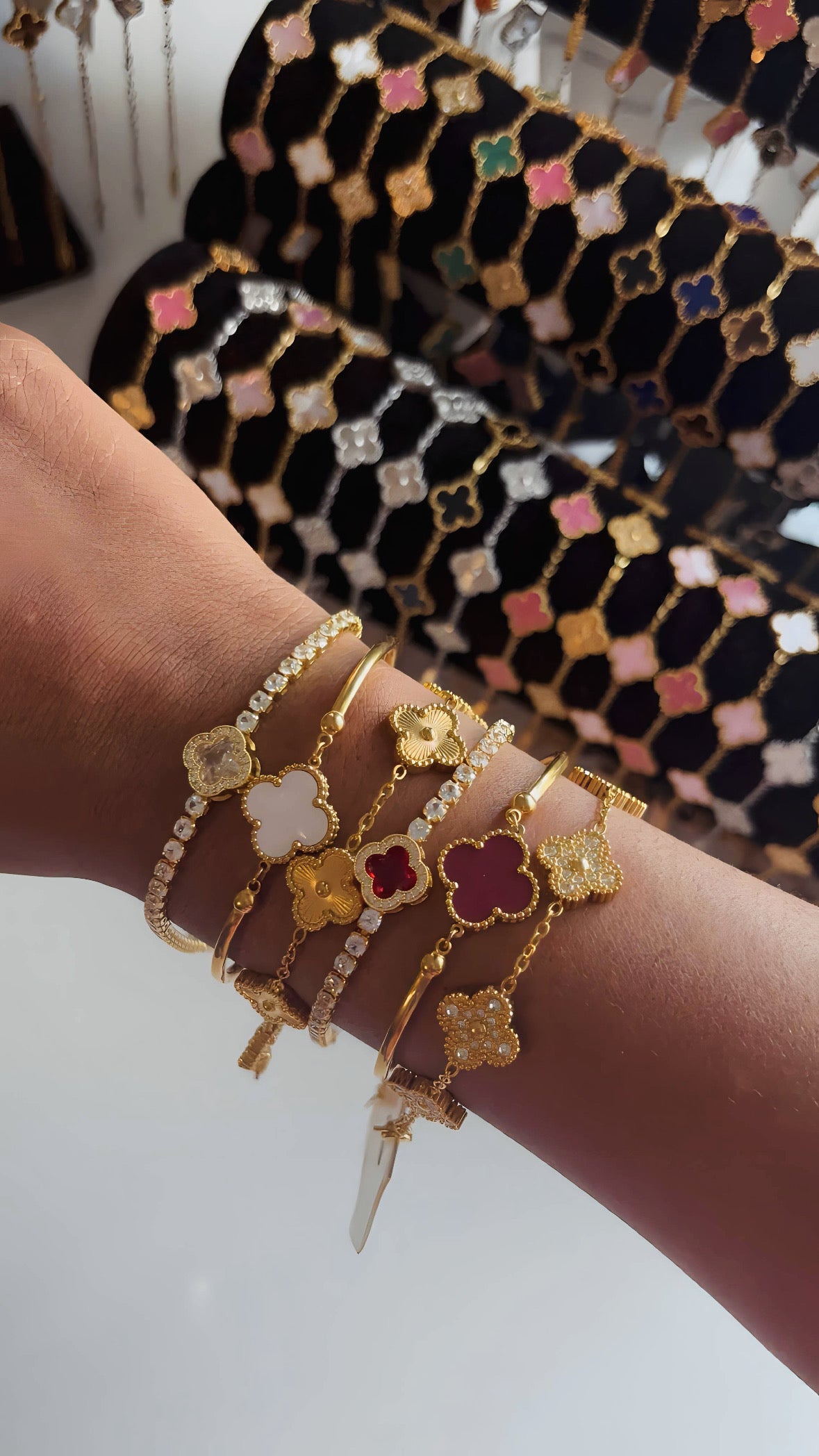 Lot de bracelets en acier inoxydable