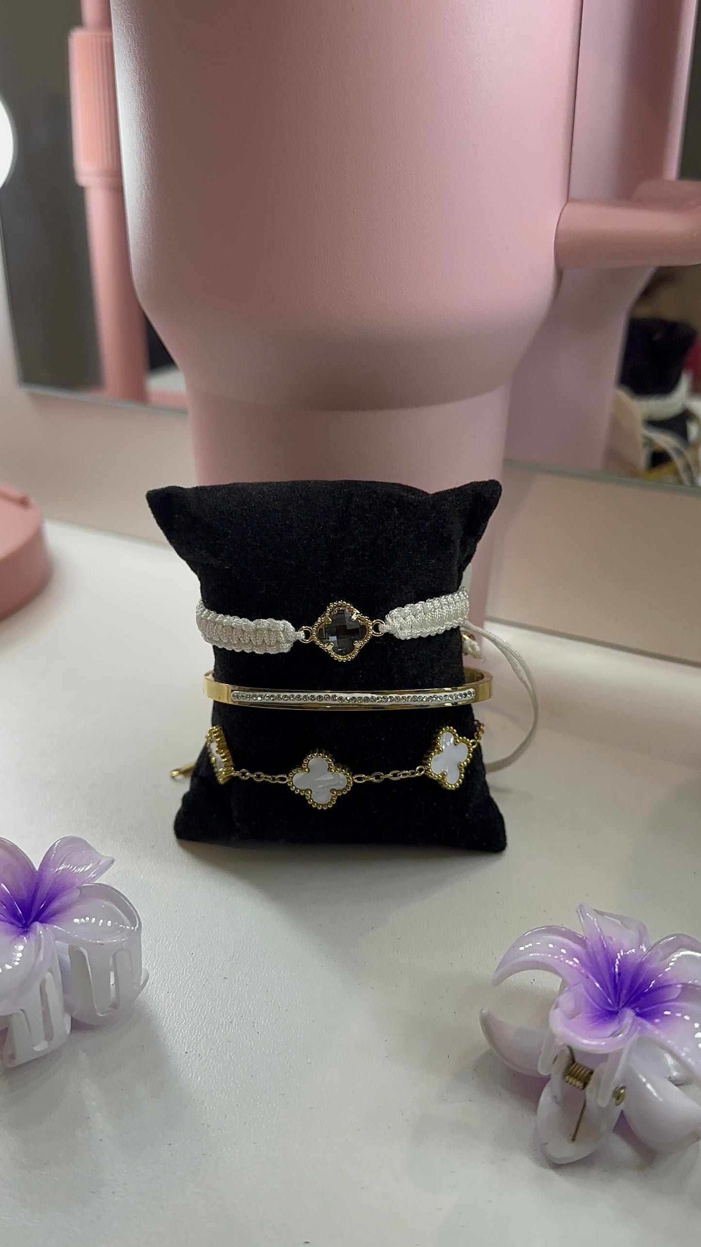 Lot de 3 bracelets en acier inoxydable