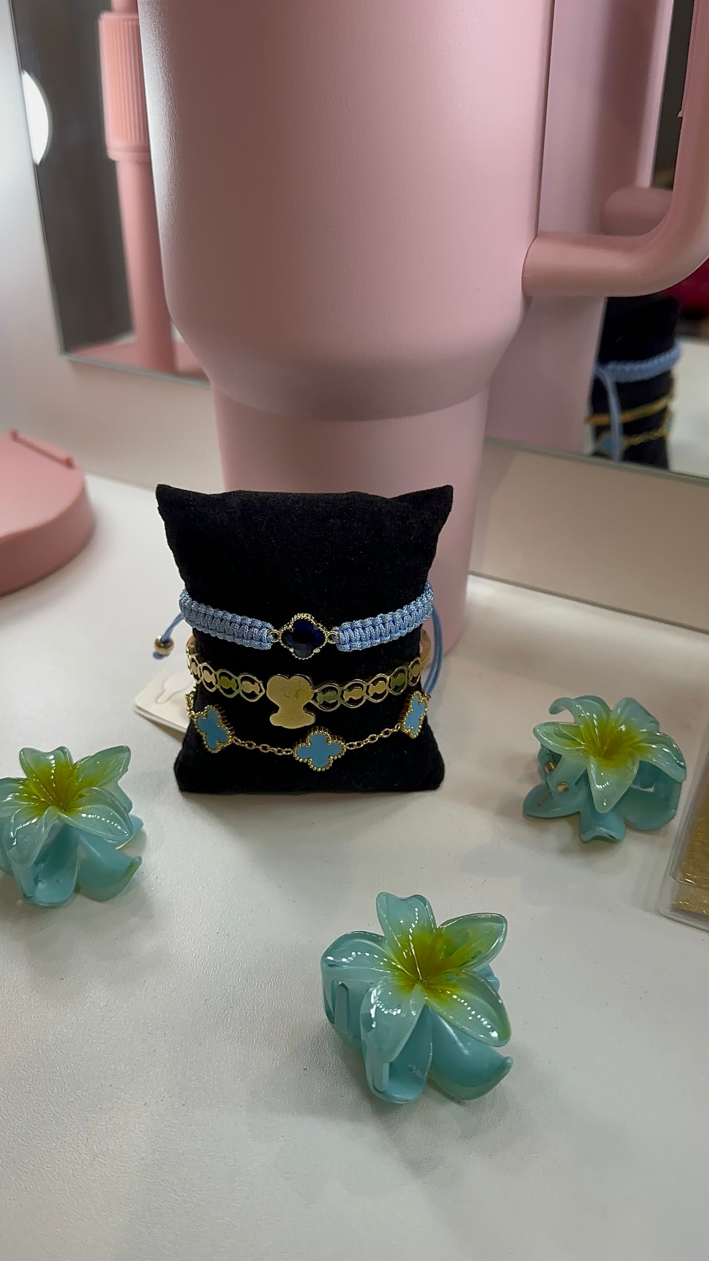 Lot de 3 bracelets en acier inoxydable