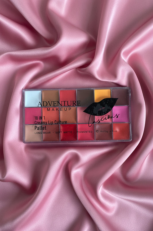 Palette rouge à lèvres 18 en 1