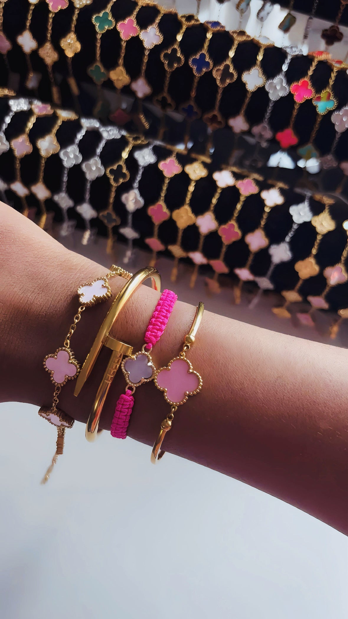Lot de bracelets en acier inoxydable