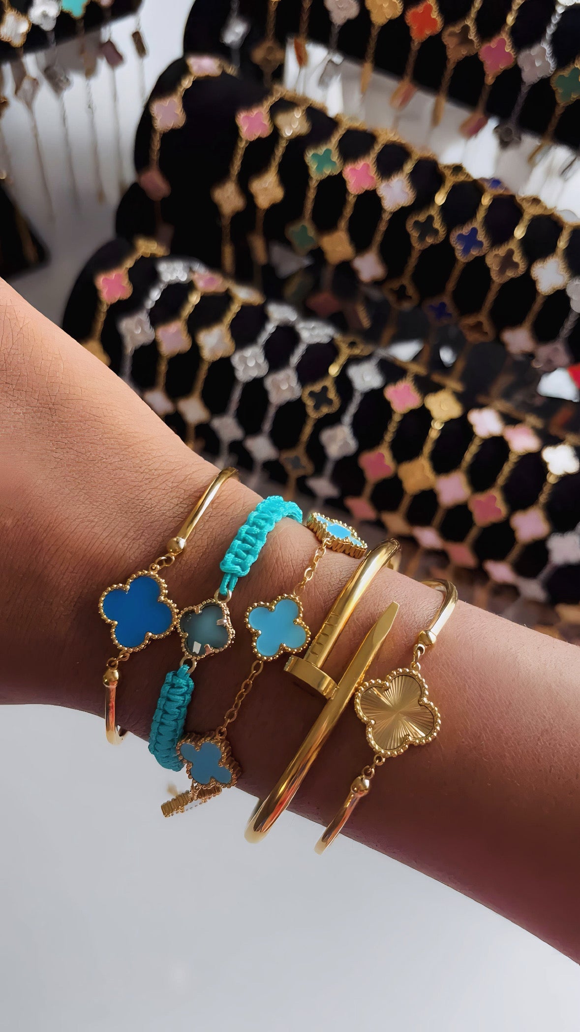 Lot de bracelets en acier inoxydable