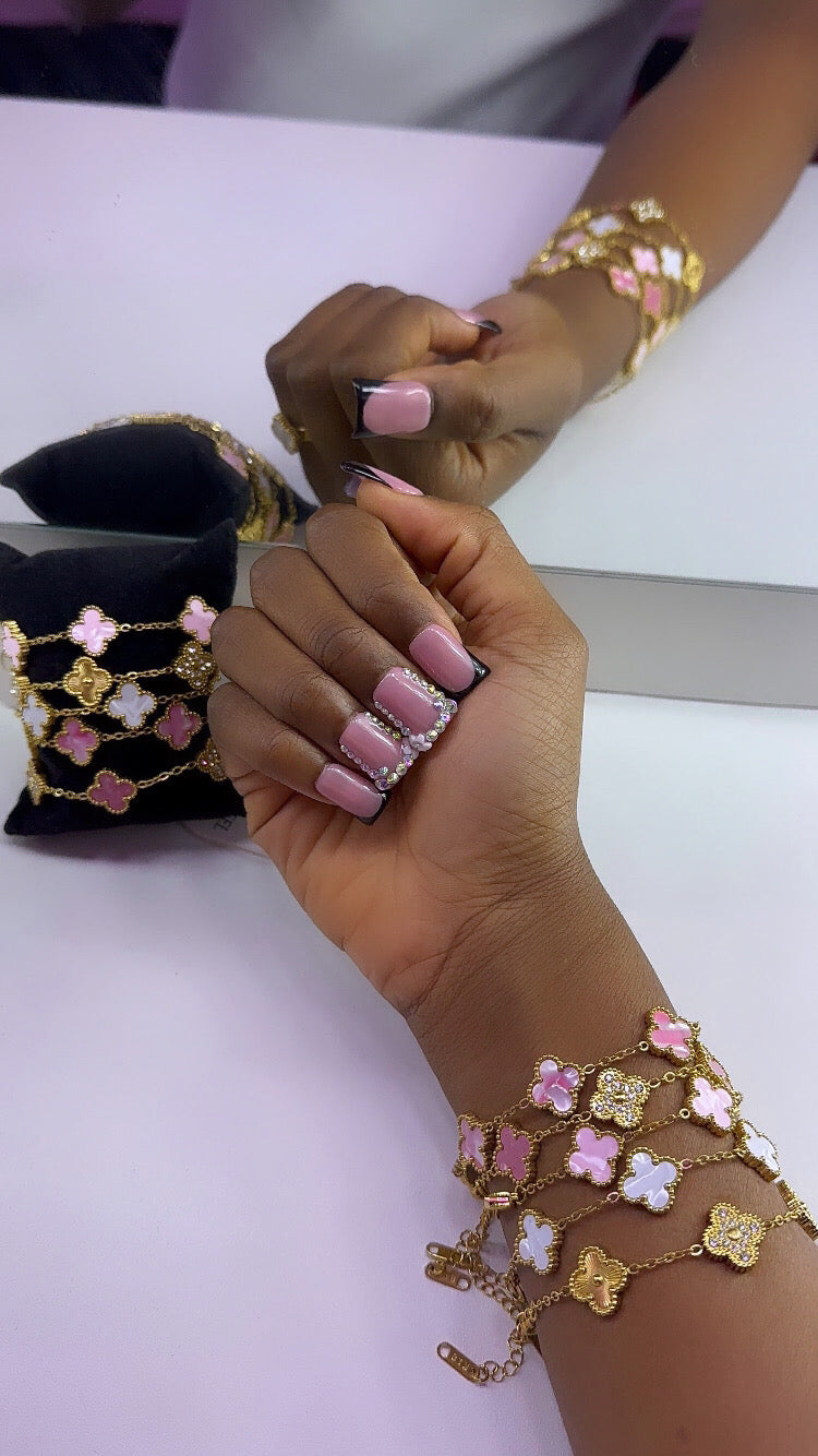 Lot de 5 bracelet en acier inoxydable