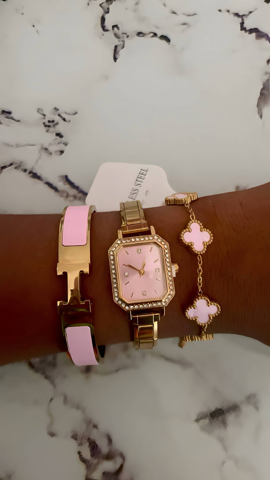Lot de bracelets en acier inoxydable