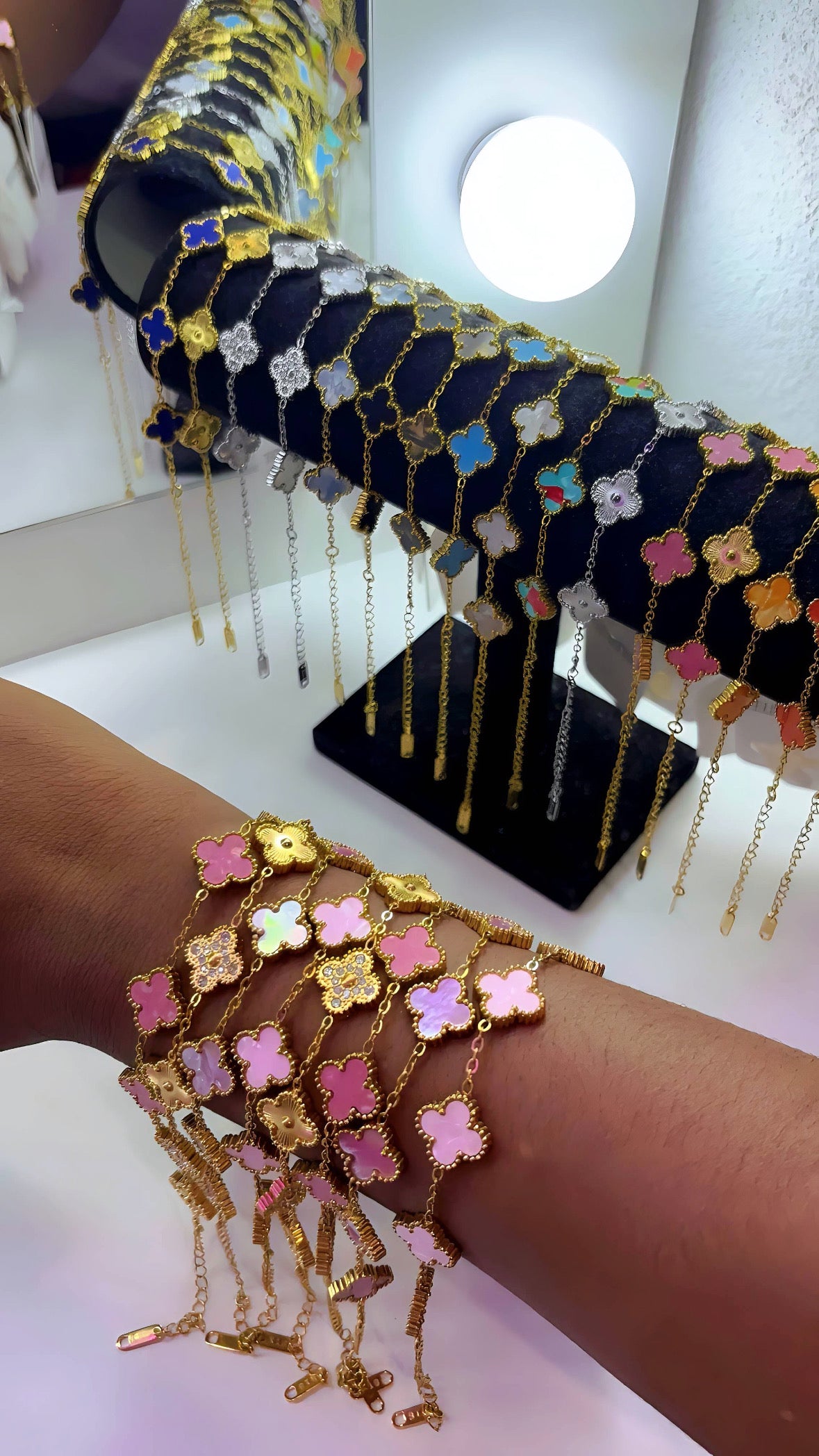 Lot de bracelets en acier inoxydable