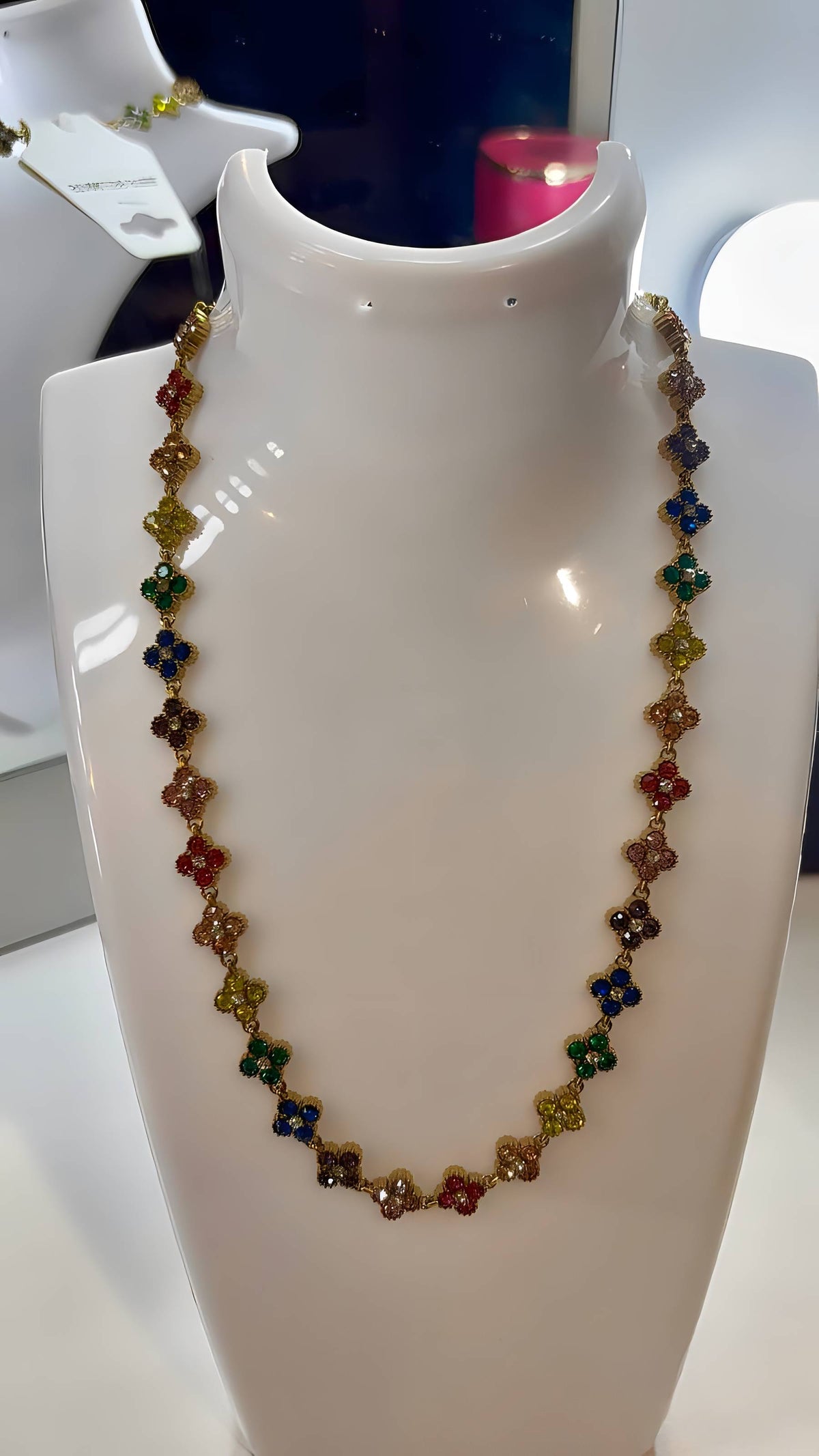 Collier multicolore en acier inoxydable