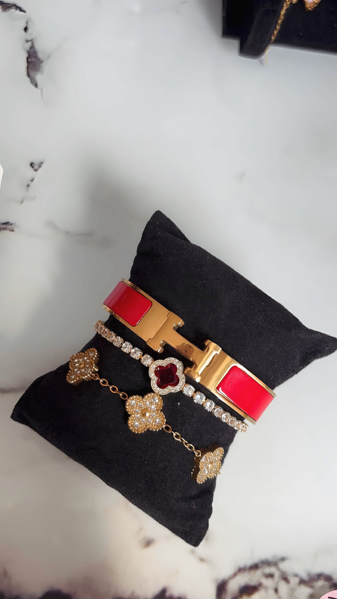 Lot de bracelets en acier inoxydable
