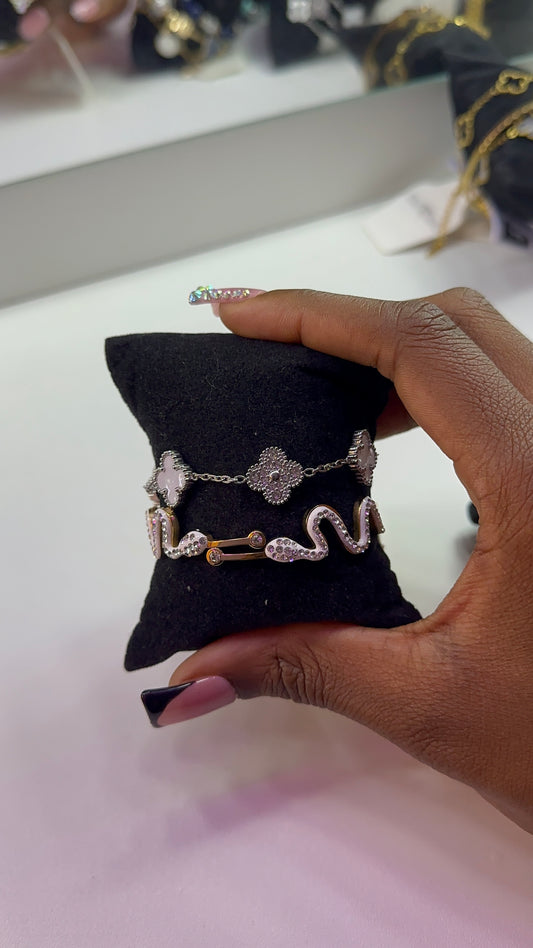 Lot de bracelets en acier inoxydable