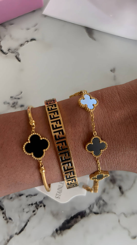 Lot de bracelets en acier inoxydable